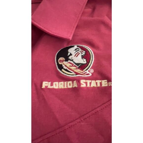 FSU Florida State University FSU Seminoles polo Athletic Dry Fit T-shirt size L - Picture 8 of 11